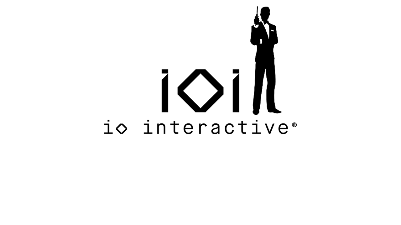 IO Interactive logo with Bond silhouette