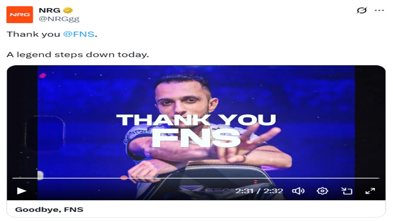 End of an Era: NRG Parts Ways With FNS